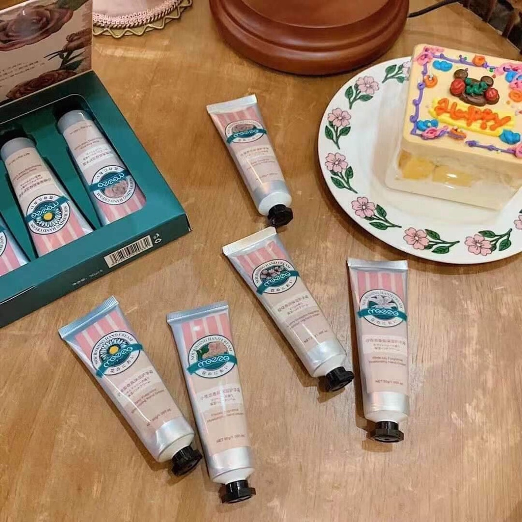 SET 5 TUÝP KEM DƯỠNG DA TAY HƯƠNG NƯỚC HOA MEZZE