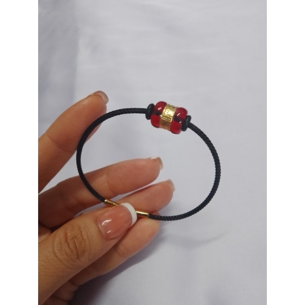 Vòng tay lu thống dát vàng định công danh đầu xuôi đuôi lọt trợ mệnh thổ hoả