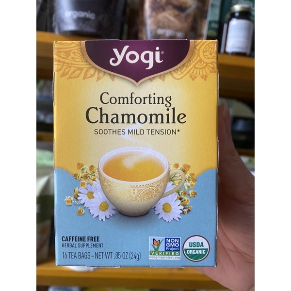 Trà Yogi hữu cơ nhiều hương vị 16 túi lọc không chứa caffeine