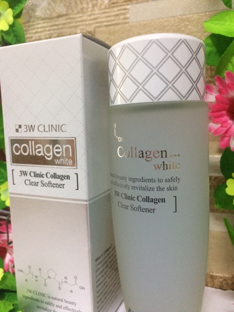 Nước hoa hồng trắng da 3W Clinic Collagen White 150ml