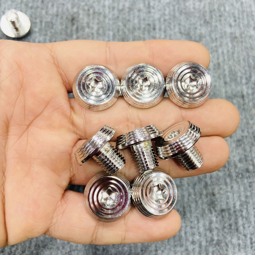 ỐC CHÂN KÍNH ĐẦU DÙ INOX 304 MẪU SALAYA THÁI TRANG TRÍ CHO NHIỀU DÒNG XE CAO CẤP SIÊU ĐẸP
