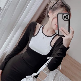 ĐẦM BODY YẾM PHỐI MÀU SIÊU XINH DYM3