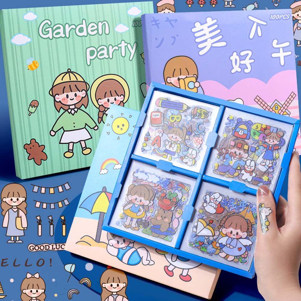 Sticker Dán Trang Trí Sổ Tay Nhật Ký Dành Cho Nữ DIY