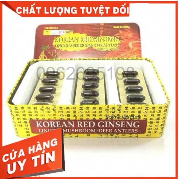 Đạm Tổng Hợp Hồng Sâm Nhung Linh Chi, Hộp 60 viên