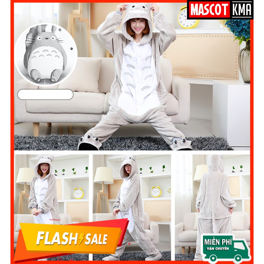 [Giảm 40k - Freeship] BỘ ĐỒ THÚ MÈO TOTORO CAO CẤP NGƯỜI LỚN