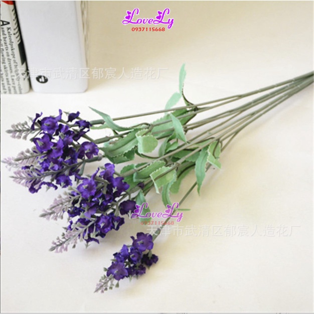 Hoa giả - cành Hoa Lavender Giả tím siêu đẹp trang trí decor nhà cửa