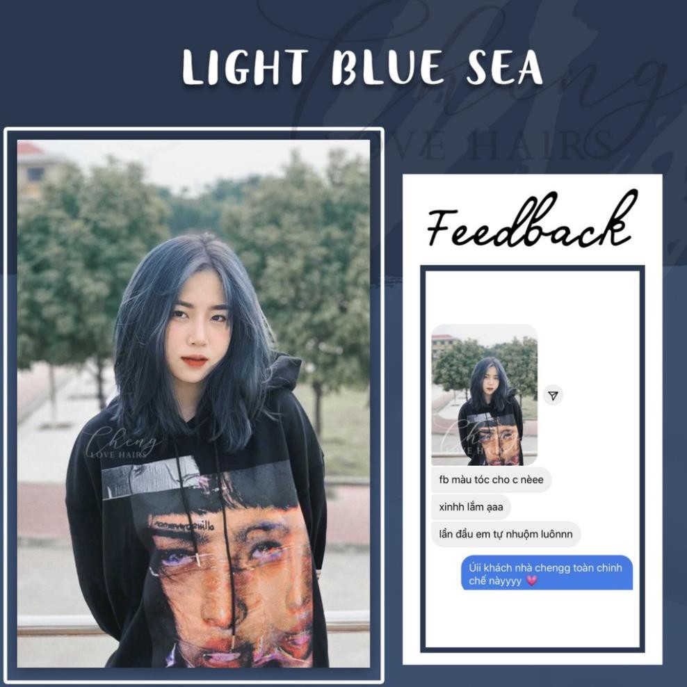 Thuốc nhuộm tóc XANH KHÓI - LIGHT BLUE SEA