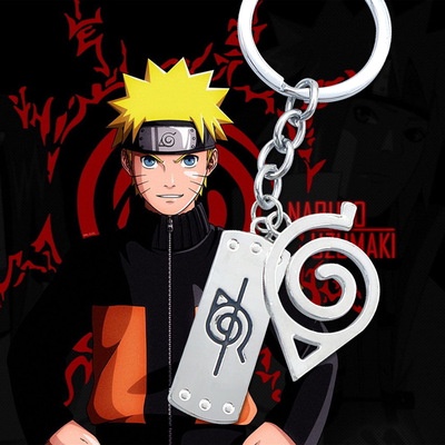 Móc Khóa Nhựa Acrylic In Biểu Tượng Anime Naruto Akatsuki Đám Mây Đỏ