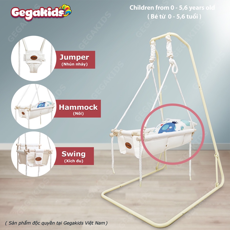 Gối tựa lưng sản phẩm đi kèm xích đu cho BÉ - GEGAKIDS - Mã G-GGK