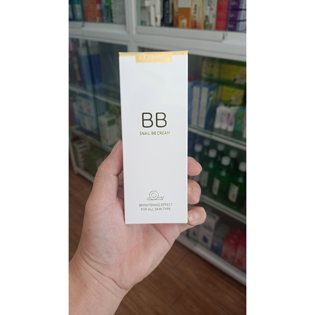 Kem nền chống nắng ÓC SÊN  ECOTOP SNAIL BB Cream ECOTOP (50ml) CHÍNH HÃNG -TẶNG KÈM XÀ PHÒNG THÁI LAN