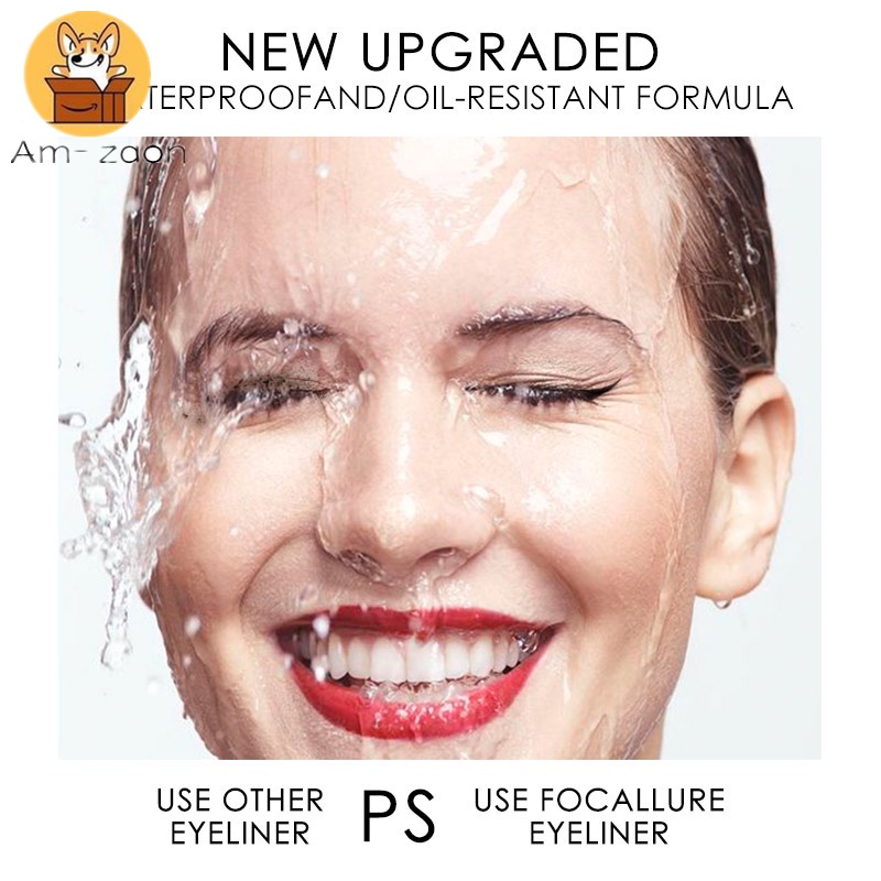 1 Bút Kẻ Mắt Dạng Lỏng Màu Đen Chống Thấm Nước Lâu Trôi