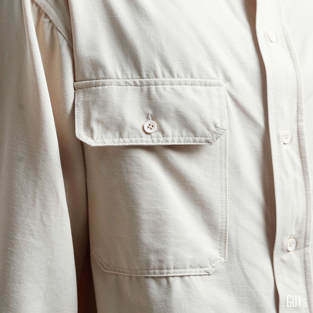 [HÀNG THIẾT KẾ] Áo sơ mi Button Shirt GUY's Closet, chất liệu kaki, thấm hút mồ hôi tốt