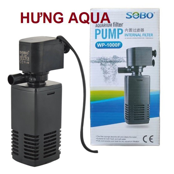 Máy lọc chìm bể cá máy bơm lọc chìm SOBO WP 1000F dành cho hồ thủy sinh, hồ cá nhỏ (chính hãng)