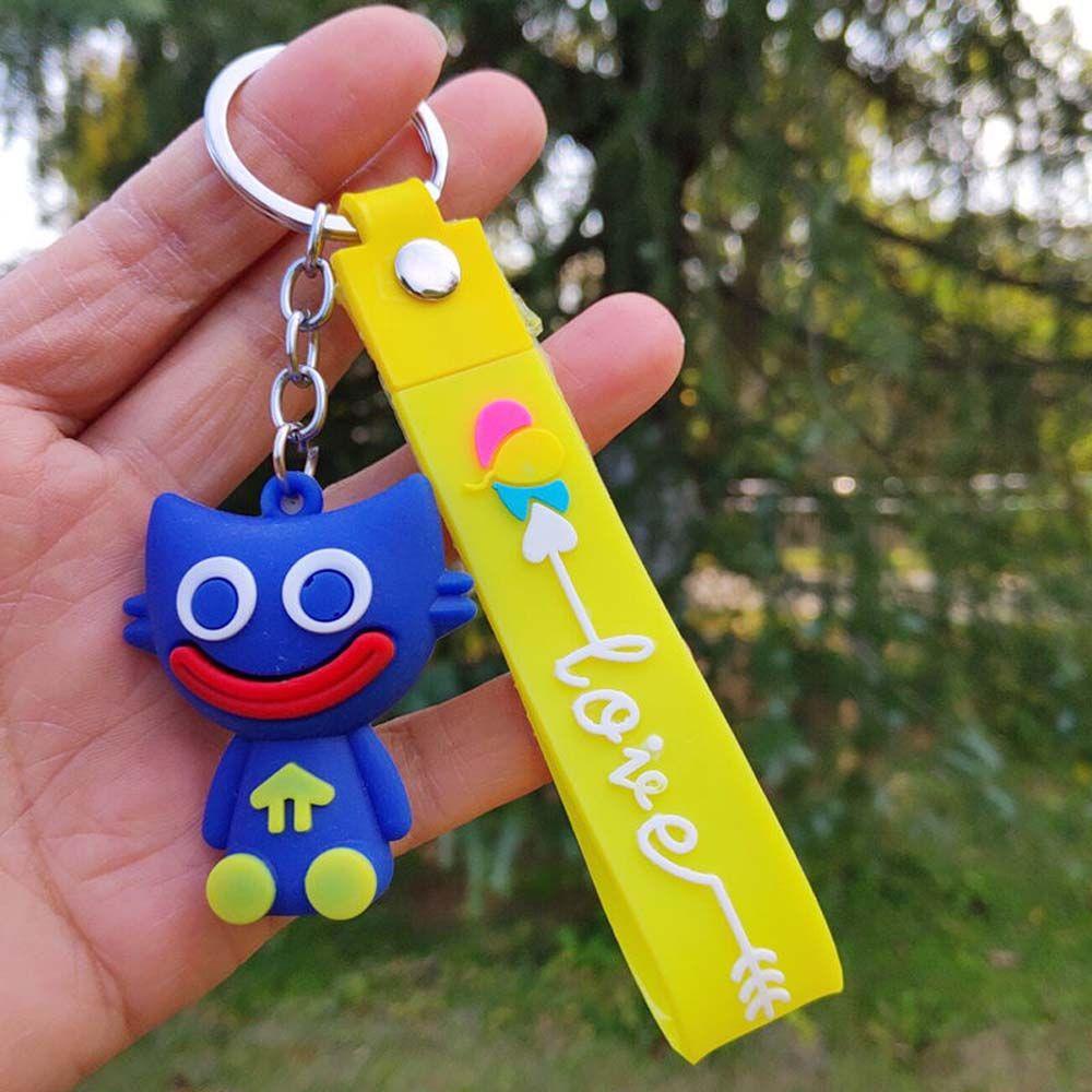 Lanfy Móc Khóa Hình Wuggy Halloween Trò Chơi Huggy Xanh Lam Làm Quà Tặng Giáng Sinh Xe Hơi / Móc Khóa Xe Hơi Nhiều Màu Sắc