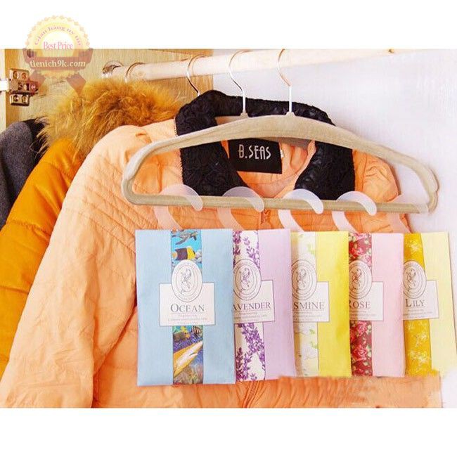 Túi giấy làm thơm không khí phòng túi thơm có móc treo tủ