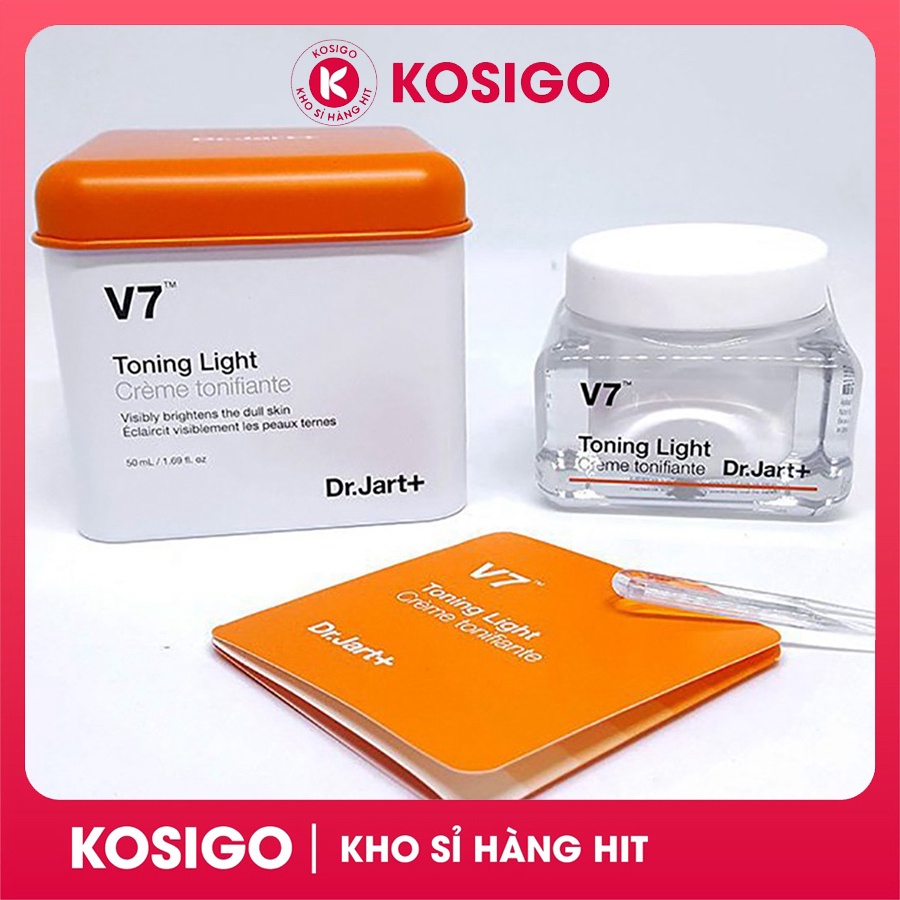 Kem dưỡng trắng da V7 TONING LIGHT DR.JART Hàn Quốc 50ml - Kosigo