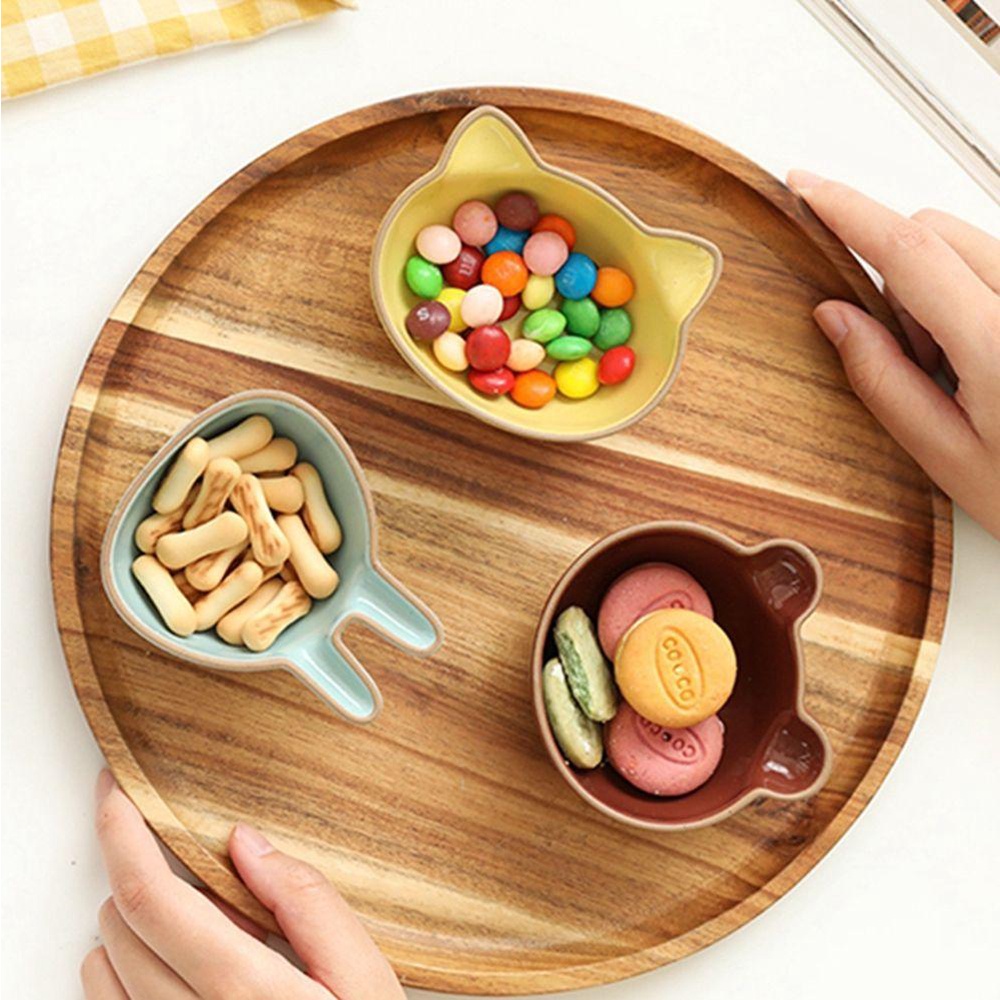 ELEGANT Đĩa Đựng Sushi / Hạt / Trái Cây Hình Mèo Sáng Tạo