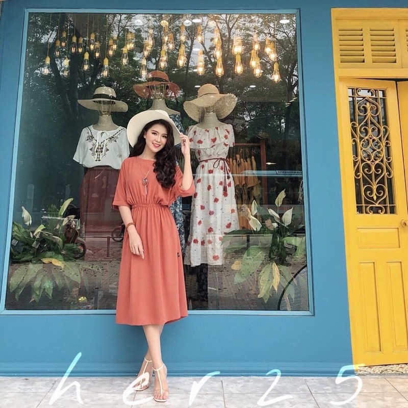 Pass đầm đỏ Her freesize