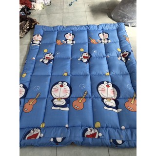 combo nệm topper và set chăn ga doremon- đầy đủ bộ ruột