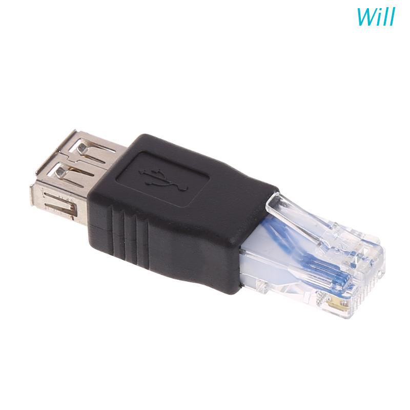 Đầu Chuyển Đổi USB Type A Cái Sang RJ45 Dương