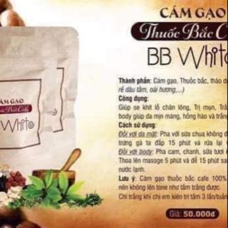 Bột cám gạo thuốc bắc cafe #bbwhite