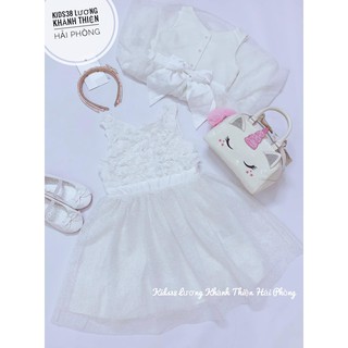 Váy xòe tutu trắng hoa size 4-5, 5-6, 6-7Y HM H&M_hàng chính hãng Anh