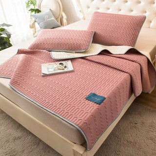 ́Chiếu điều hòa Tencel Latex cao su non , ga chiếu thông minh sử dụng 4 mùa đủ kích thước kèm 2 vò gối
