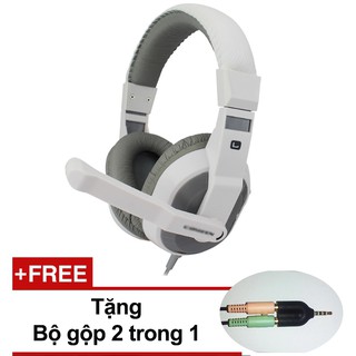 Tai nghe chụp tai Gaming có micro + Tặng 1 bộ gộp 2 trong 1