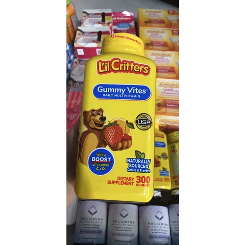 Kẹo Dẻo Bổ Sung Vitamin Gấu Lil'Critter Gummy Vites Multivitamin Complete Cho Trẻ Từ 2 Tuổi 300 Viên