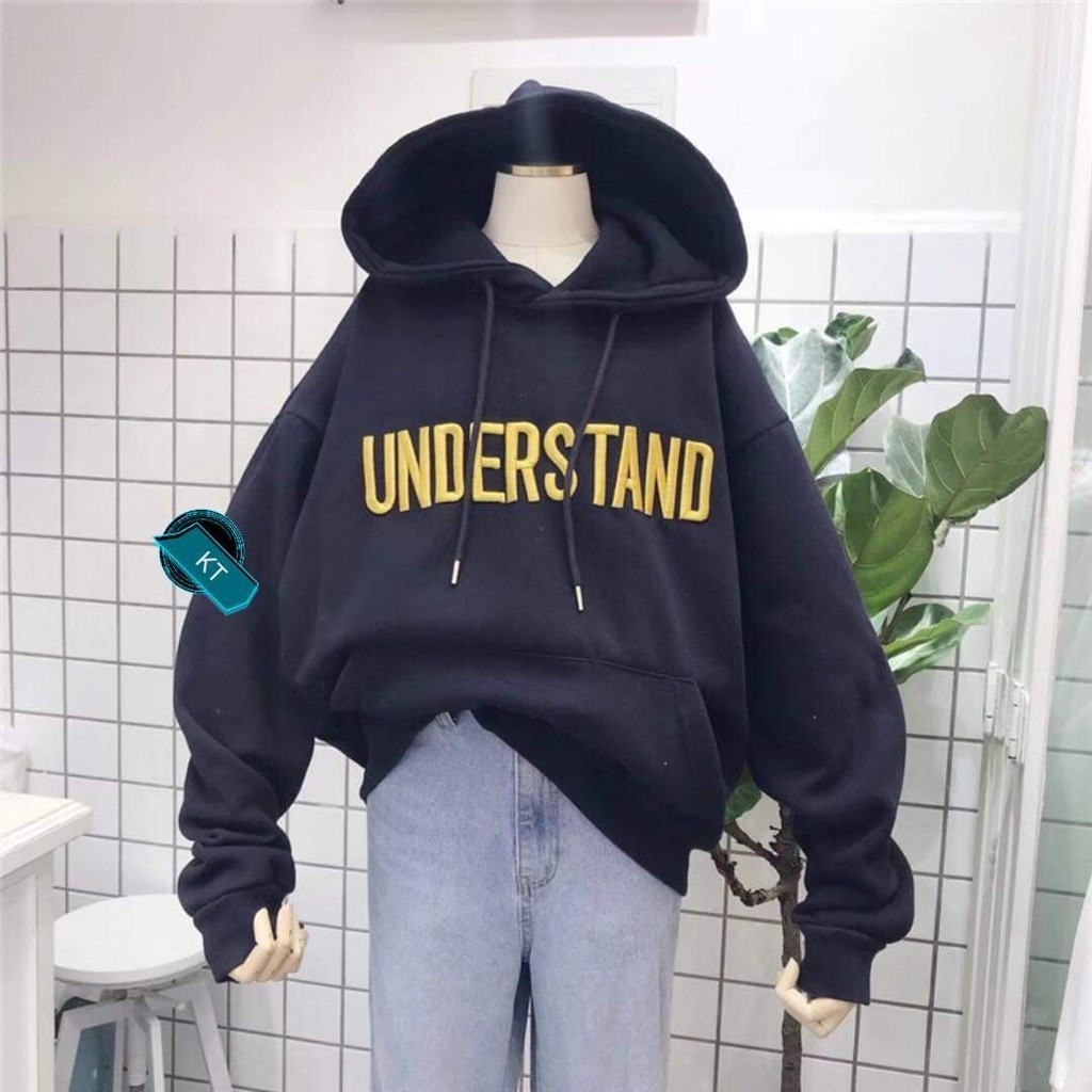 Áo hoodie UNDERSTAND chữ ngực KTH0919