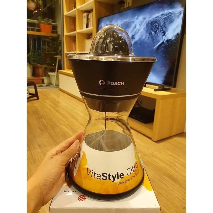 Máy vắt cam Bosch VitaStyle Citro MCP72GPB thiết kế độc đáo hình thoi [nhập Đức chính hãng]