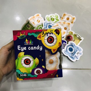 Hộp 30 kẹo dẻo con mắt eye candy funny castle 8 gram x 30 cái
