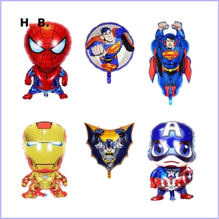 Bóng Bay Trang Trí Tiệc Sinh Nhật Hình Iron Man / Captain America / Spiderman