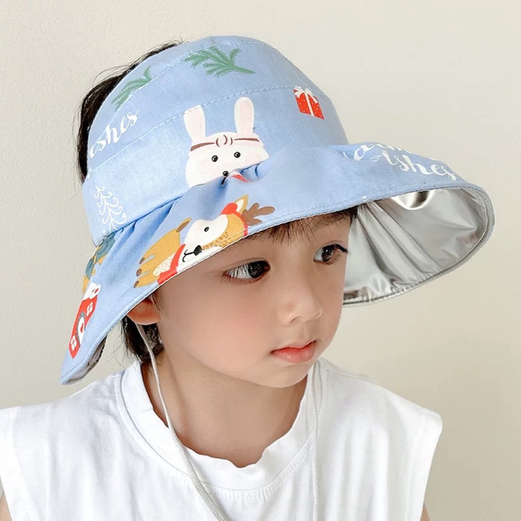 Mũ Nón Rộng Vành Cho Bé Họa Tiết Dễ Thương cho bé từ 4-12 tuổi (243)