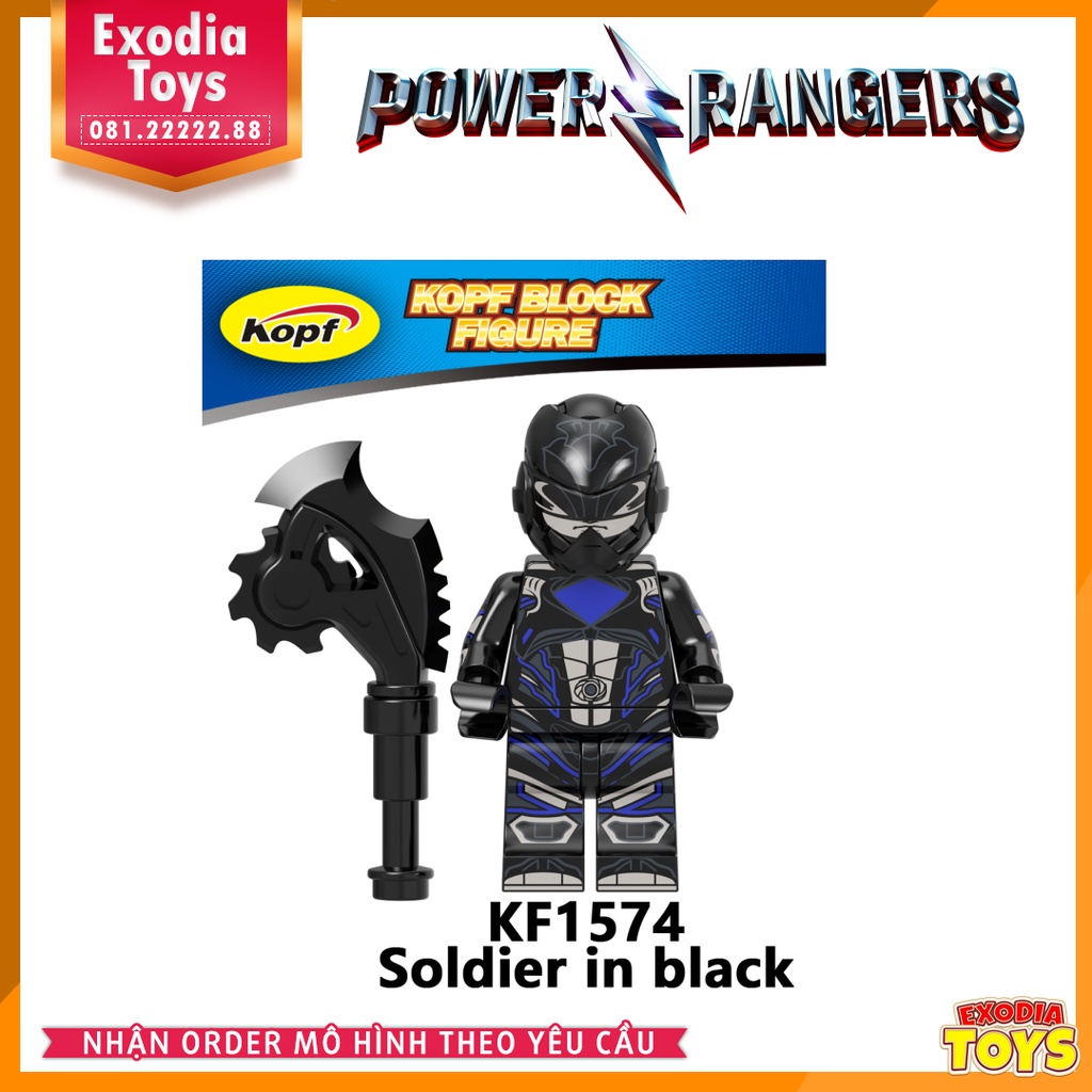 Xếp hình Minifigure Power Ranger Movie Năm anh em siêu nhân - Đồ Chơi Lắp Ghép Sáng Tạo - KOPF KF6144