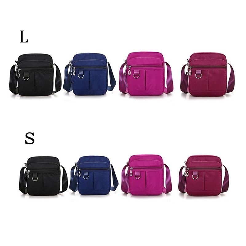 Women Oxford Cloth Multi-layer Crossbody Shoulder Bag