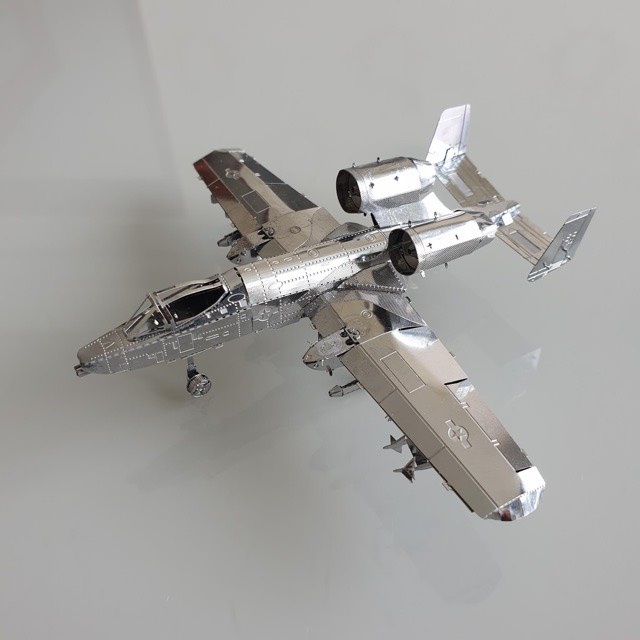 Mô hình lắp ráp 3D kim loại lắp ráp Máy bay cường kích thần sấm A10 Thunder Bolt Tỷ lệ 1:150 [ Chưa Lắp ]