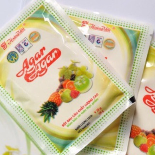 10 gói bột thạch giòn agar agar hoàng yến