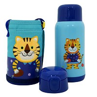 [Mã LIFEHL25 giảm 10% đơn 350K] Bình nước giữ nhiệt Cartoon Kids Vacuum Bottle 550ml Lock&amp;Lock LHC1435TGR