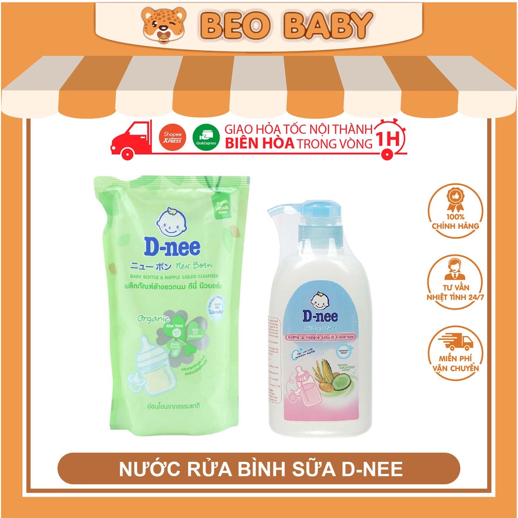 [Hàng Chính Hãng] Nước Rửa Bình Sữa Dnee - Có Tem Công Ty Đại Thịnh