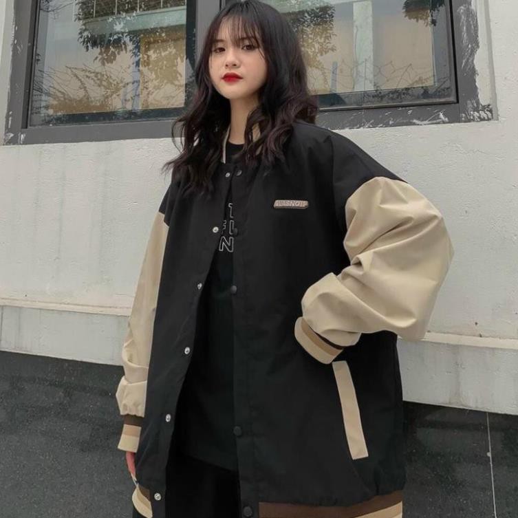 Áo khoác dù bomber unisex form rộng Wanstop phong cách thời trang kmg