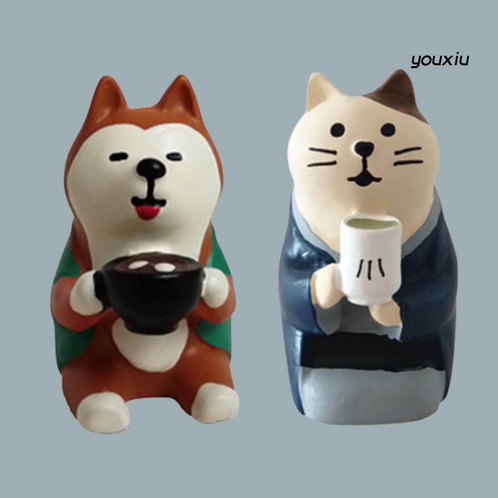 Mô Hình Mèo Zakka Mini Đáng Yêu Trang Trí Nhà Cửa