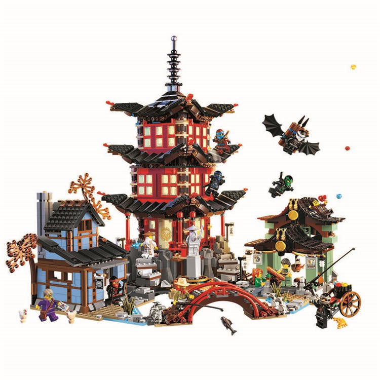 Đồ chơi Lắp ghép Mô hình Temple Of Airjitzu Bela 10427 Đền Tập Luyện Của Ninja  Best Large Gifts Toys