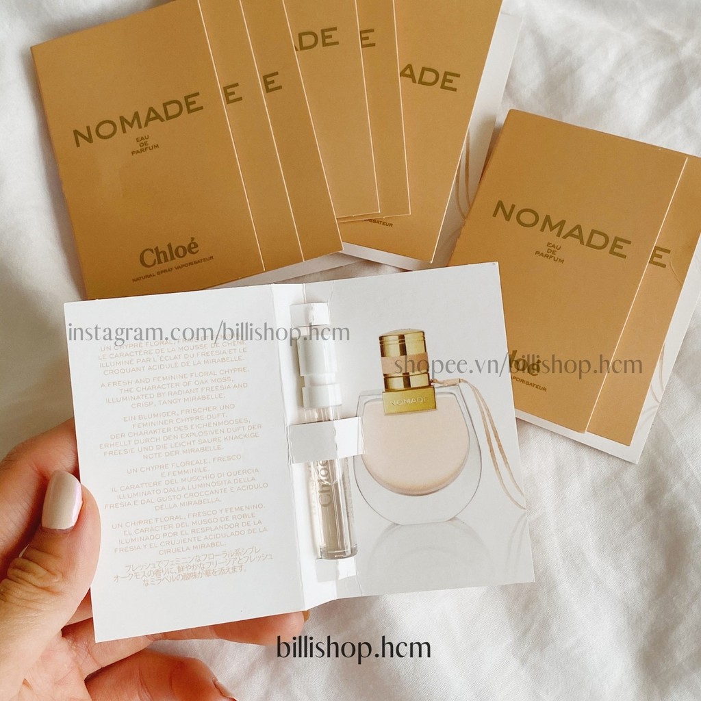 Vial/sample nước hoa Chloe Nomade Eau de Parfum 1.2ml