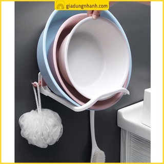 [VIP] Kệ Dán Tường Bằng Nhựa Gác Thau Rổ Tiện Lợi