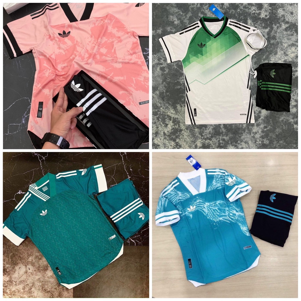 Áo bóng đá quần có túi🔥 Bộ Ba Lá ADIDAS phối màu - Cam kết Y Hình - Hàng xịn, Set thể thao đẹp năm 2021