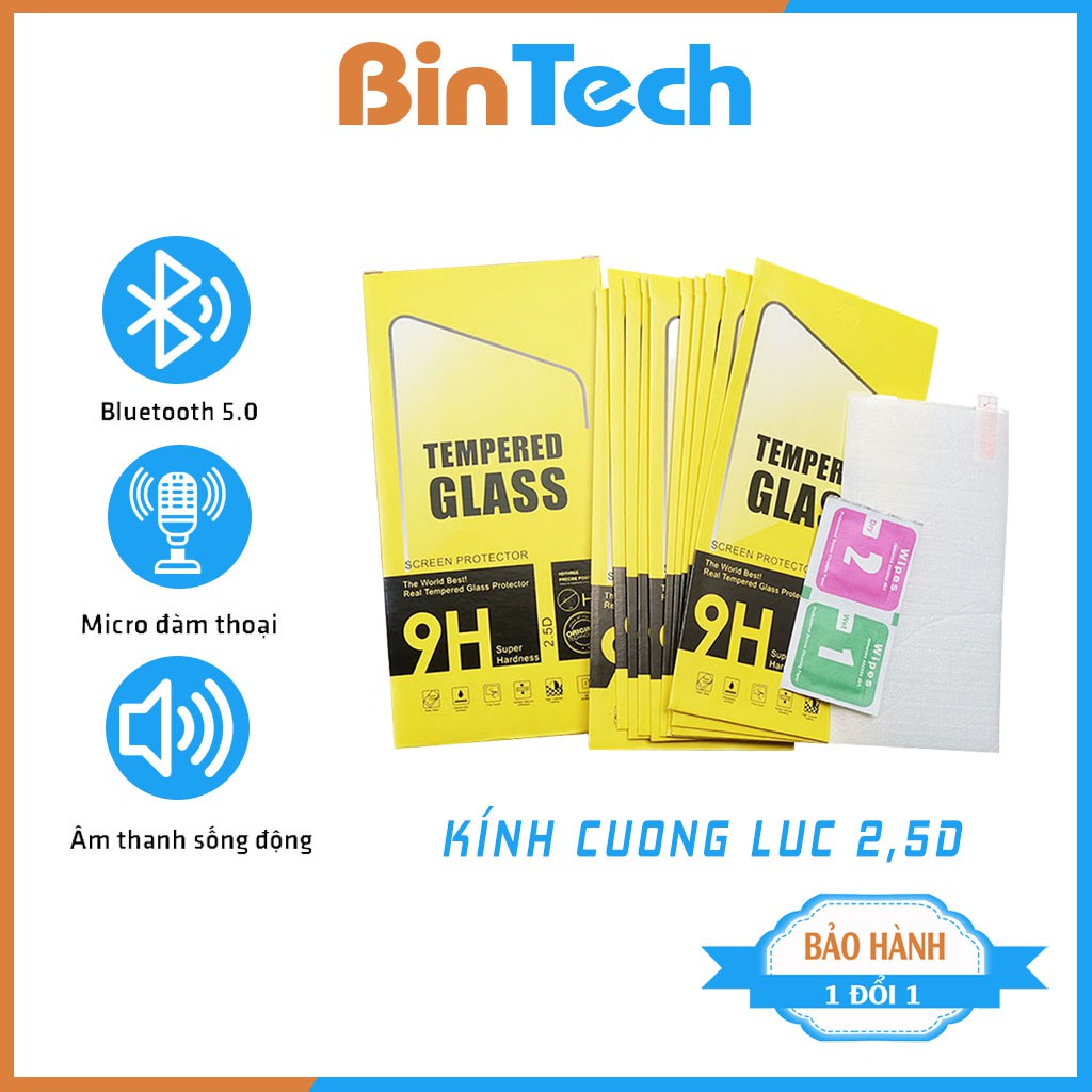 Kính Cường Lực Iphone  2,5D Loại đep - Đóng hộp - BINTECH