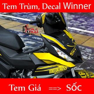 Tem trùm winer vàng đen motocross