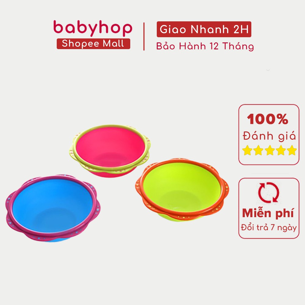  Chậu đa năng thương hiệu Babyhop thiết kế 3 màu lựa chọn phù hợp cho bé từ 6 tháng
