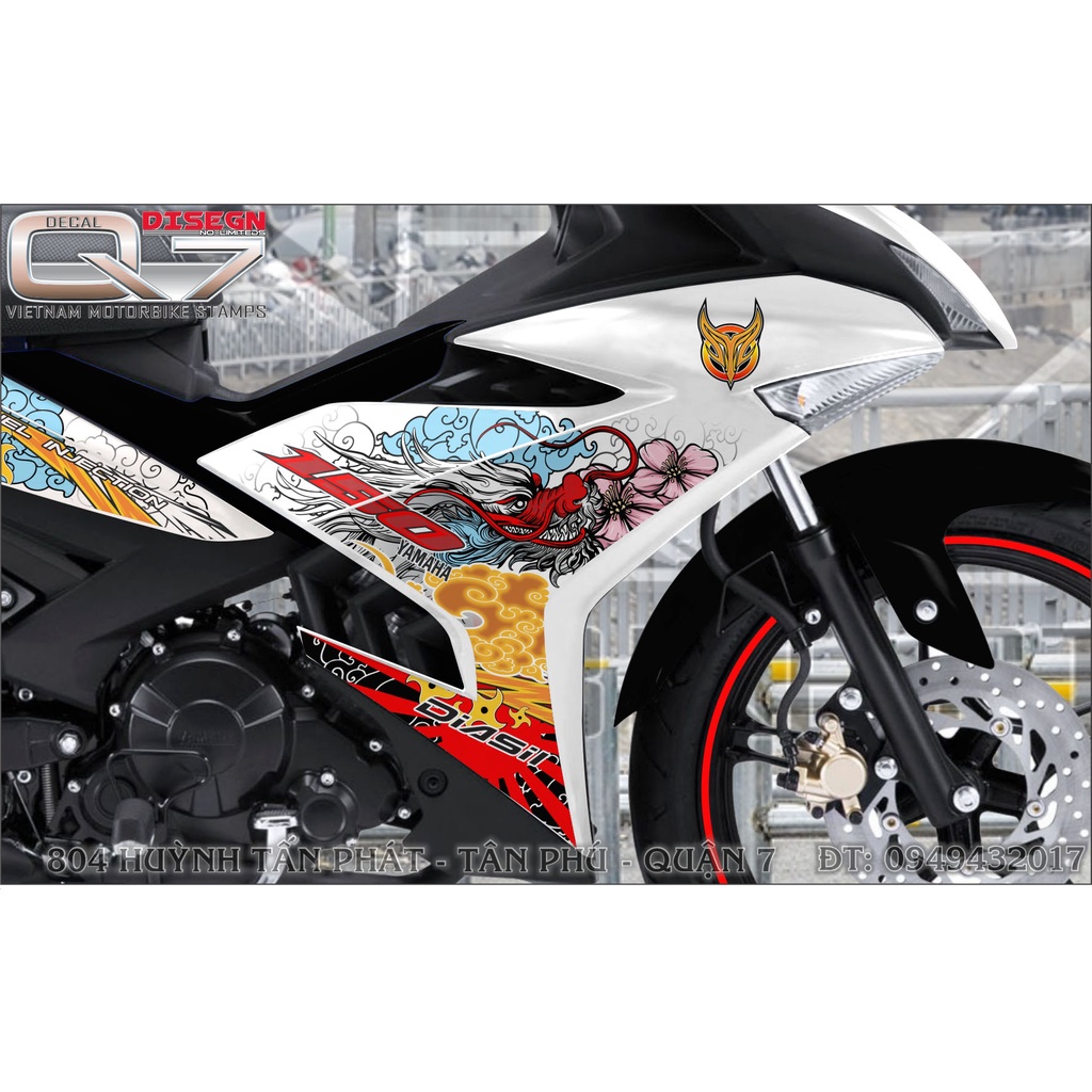 TEM RỜI EXCITER 150 XE TRẮNG